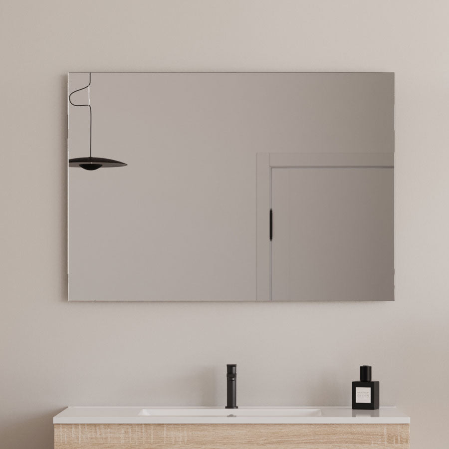 Miroir simple de salle de bain NELSON - 100x70cm