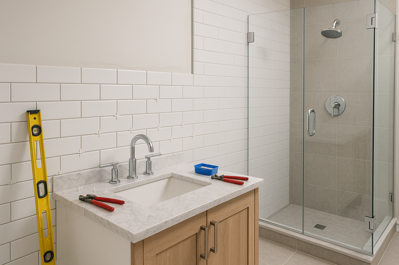 Hauteur pour installation meuble de salle de bain