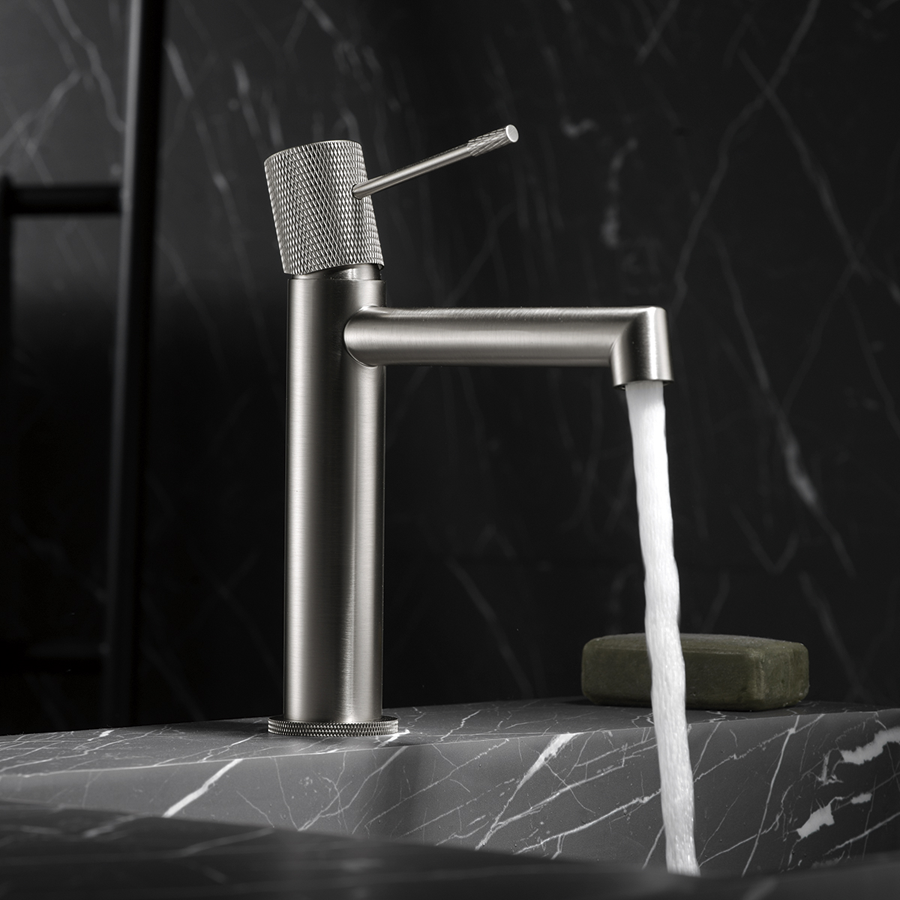 Mitigeur lavabo LINE - Nickel brossé