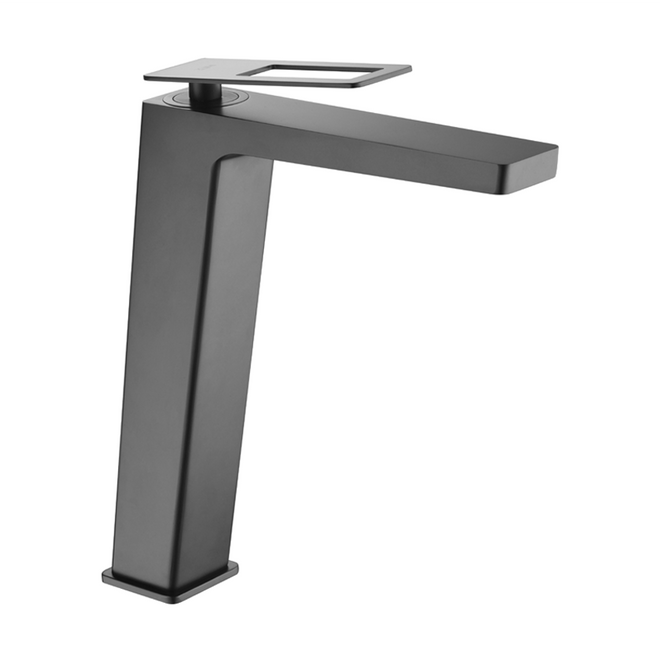 Mitigeur lavabo bec haut SUECIA - Noir mat