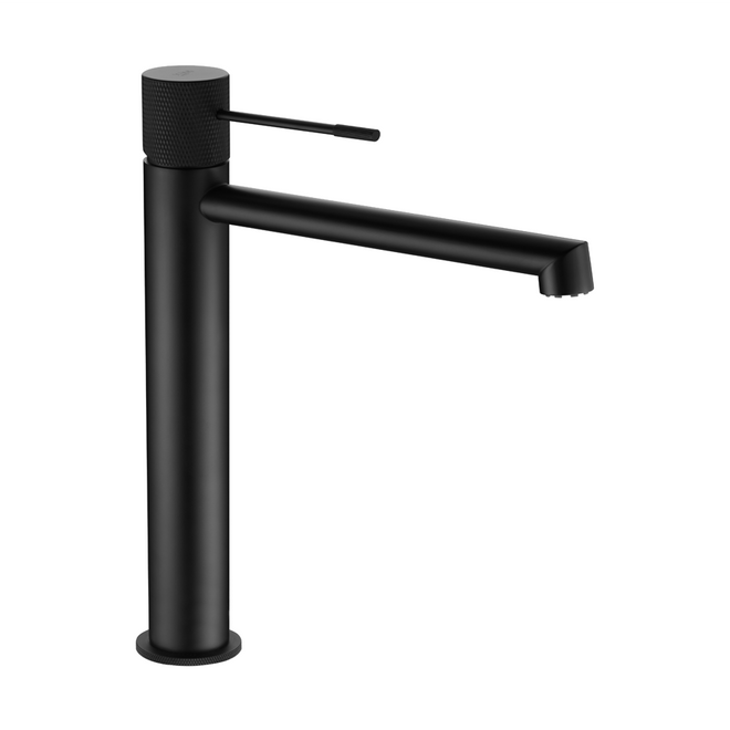 Mitigeur lavabo bec haut LINE - Noir mat