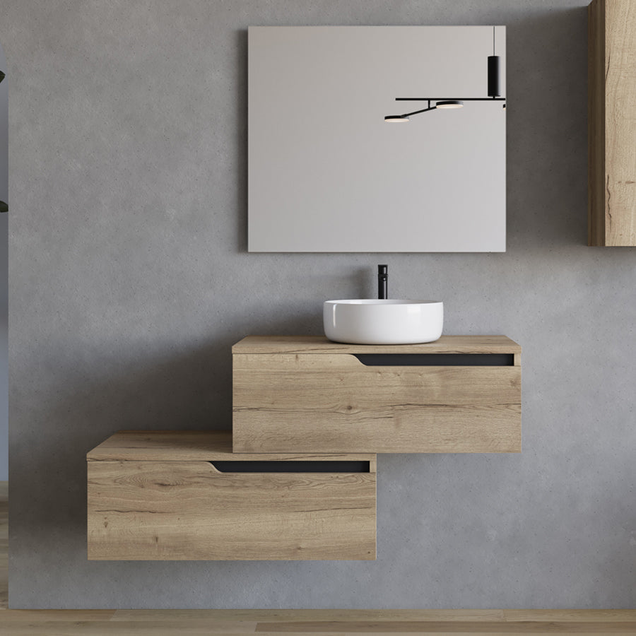 Meuble de salle de bain CADIX 120 cm miel vasque ares