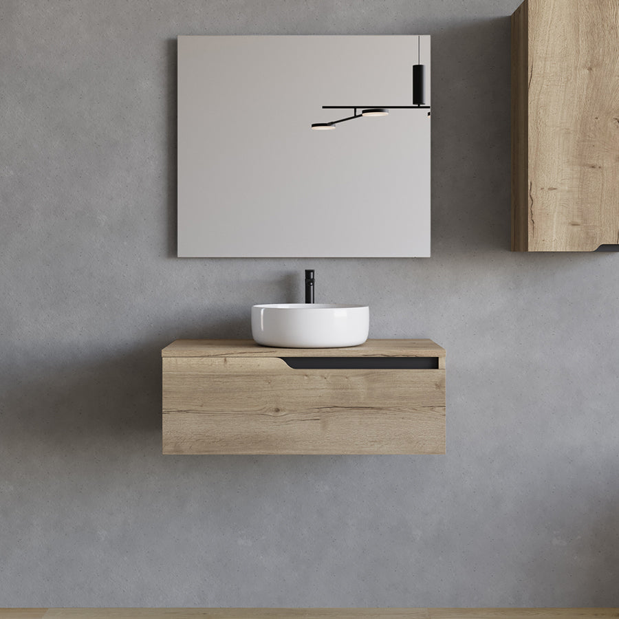 Meuble de salle de bain CADIX 80 cm vasque ares miel