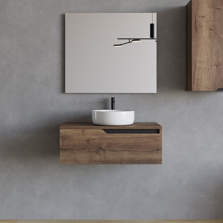Meuble de salle de bain CADIX 80 cm vasque ares tabaco