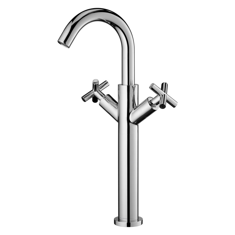 Robinet mélangeur lavabo bec haut CRUZETA - Chromé