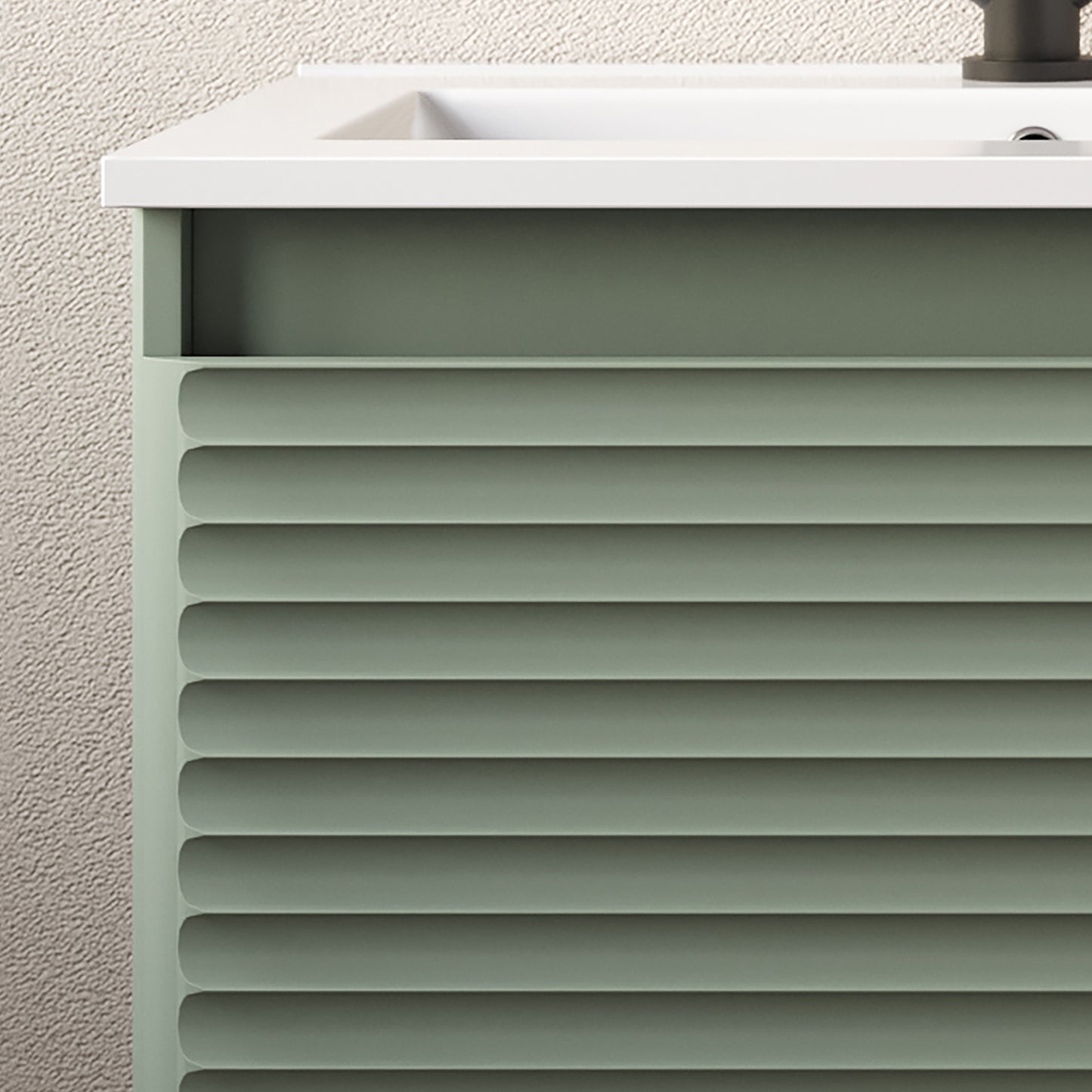 Meuble de salle de bain 120cm double vasque - 2 tiroirs - SUZA