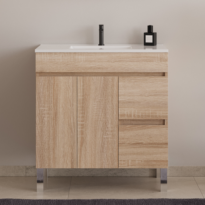 Meuble de salle de bain HARO 80 cm cambrian sans miroir
