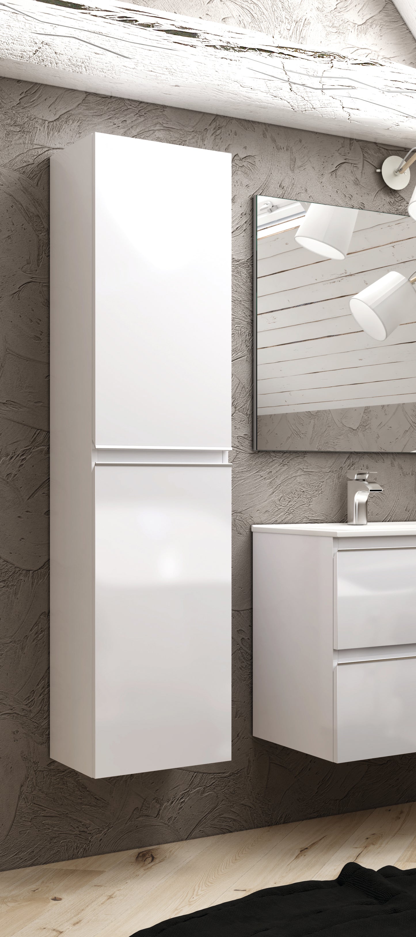 Colonne pour gamme PALMA, BALEA blanc 150 cm