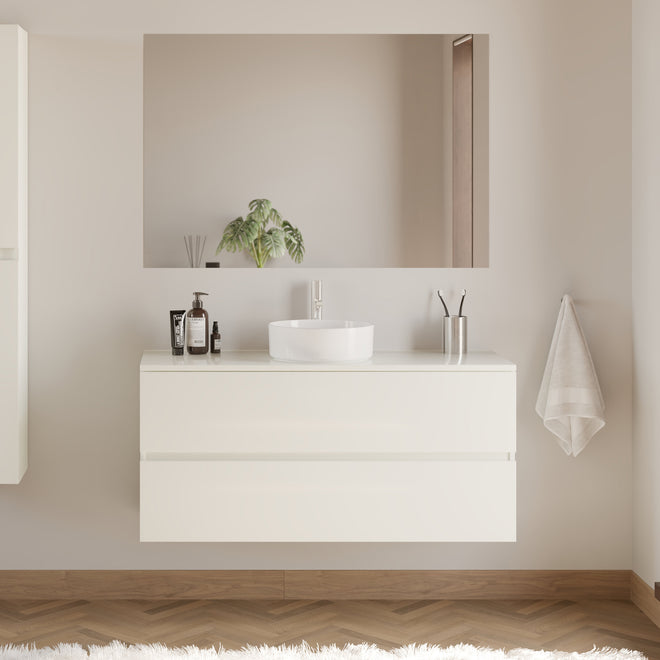 Meuble de salle de bain IDA 120 cm vasque ares blanc 