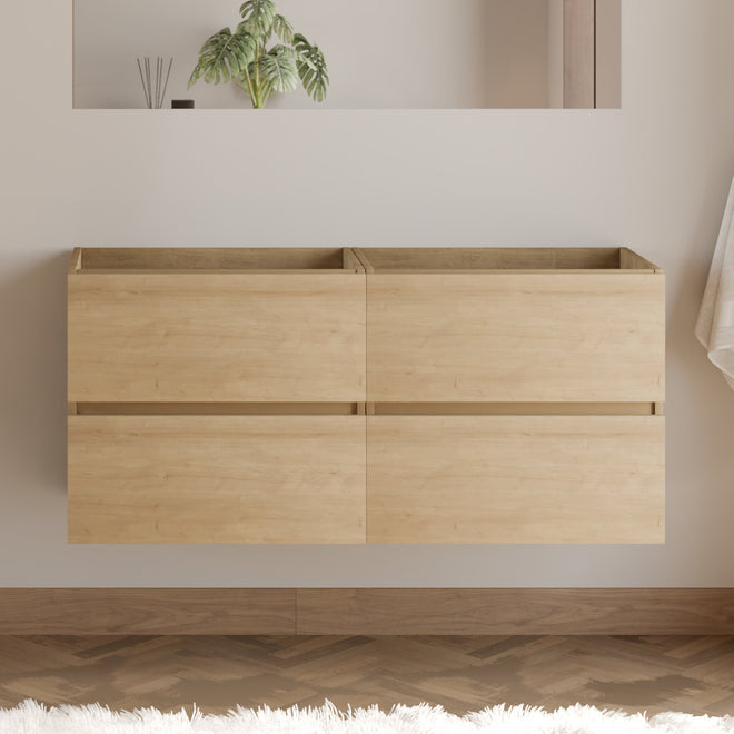 Meuble de salle de bain IDA 120 cm double meuble seul nebraska sans miroir