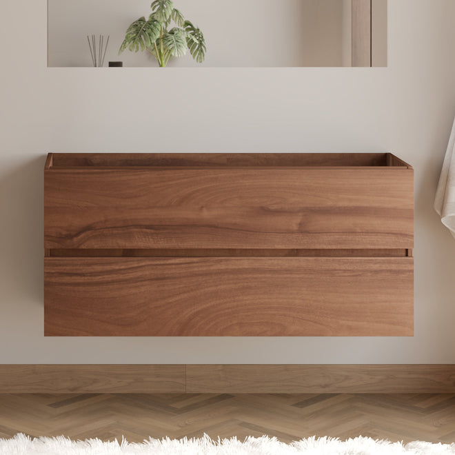 Meuble de salle de bain IDA 120 cm meuble seul nogal