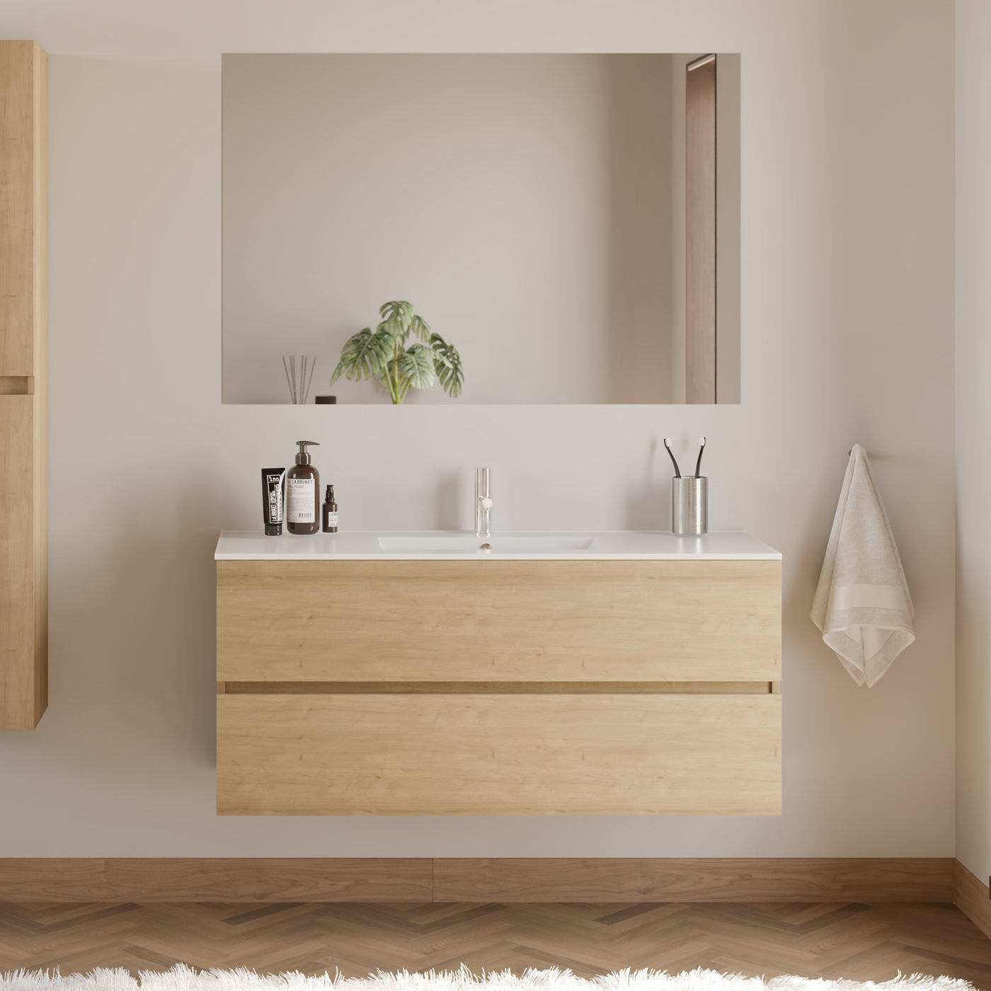 Meuble de salle de bain IDA 120 cm plan vasque nebraska