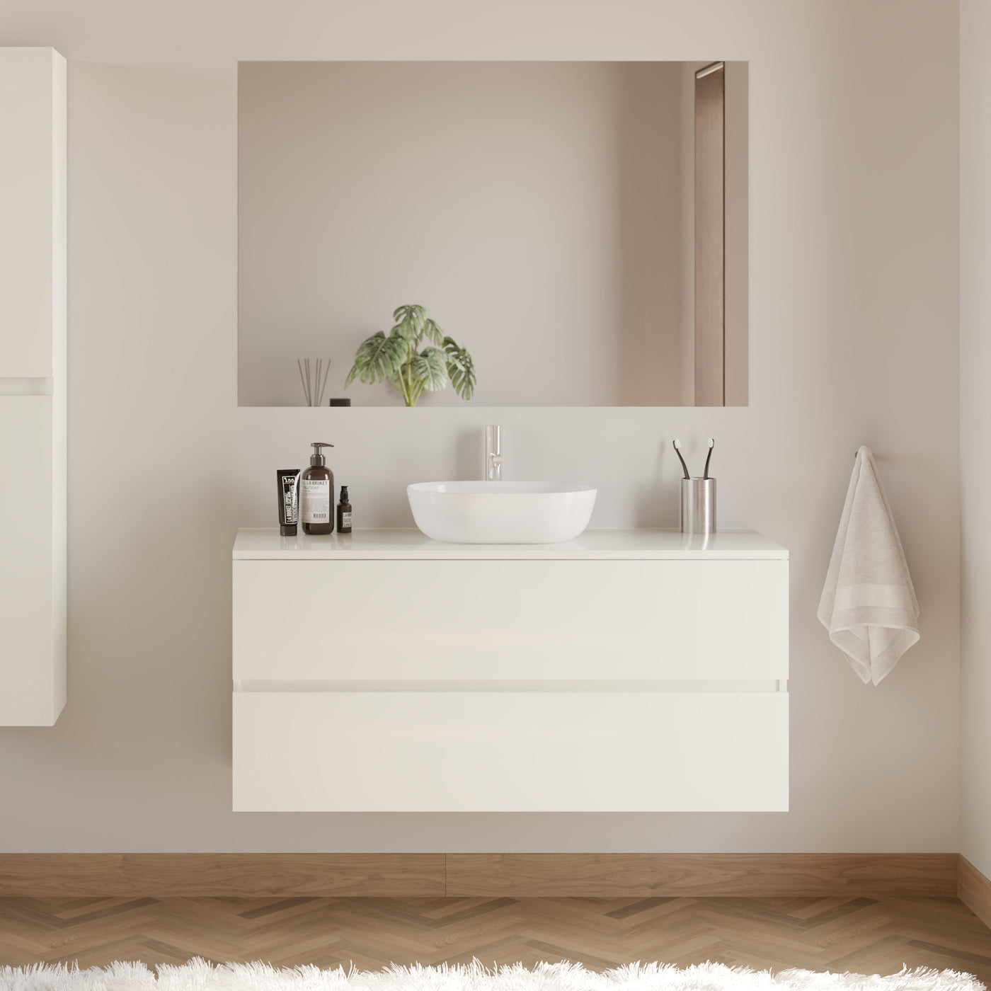 Meuble de salle de bain IDA 120 cm zeus blanc 