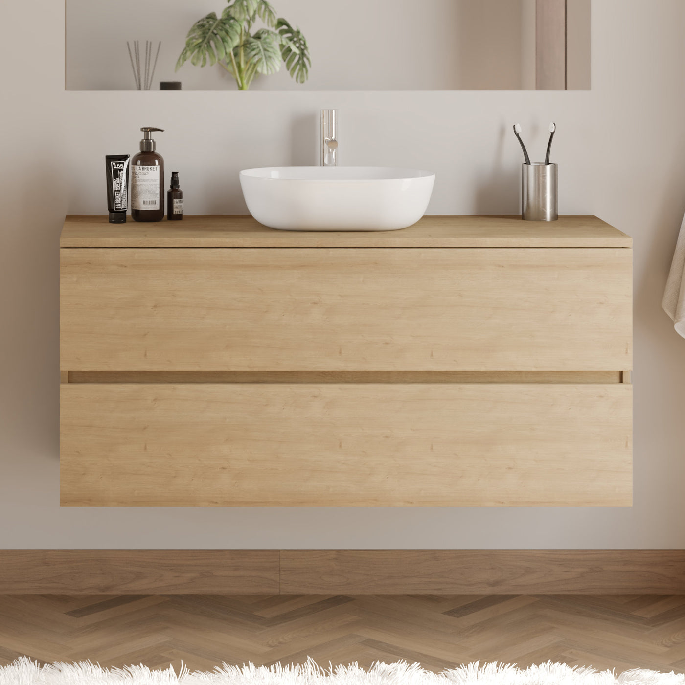 Meuble de salle de bain IDA 120 cm zeus nebraska sans miroir 