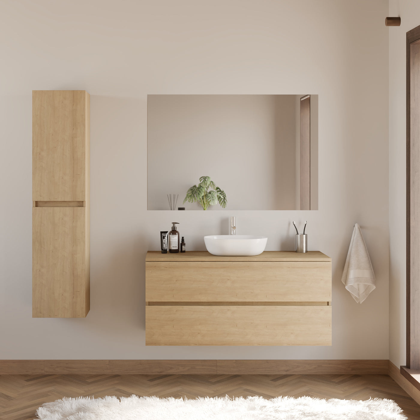 Meuble de salle de bain IDA 120 cm zeus nebraska scene 