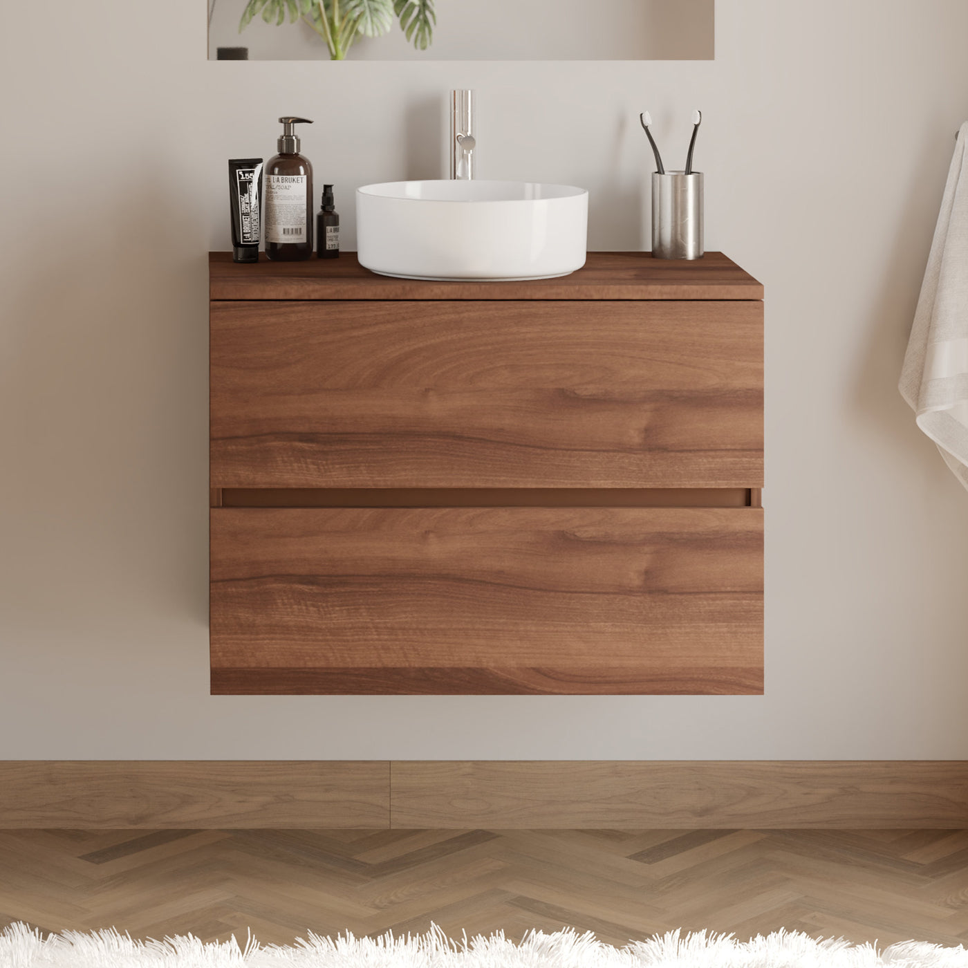 Meuble de salle de bain IDA 60 cm ares nogal sans miroir