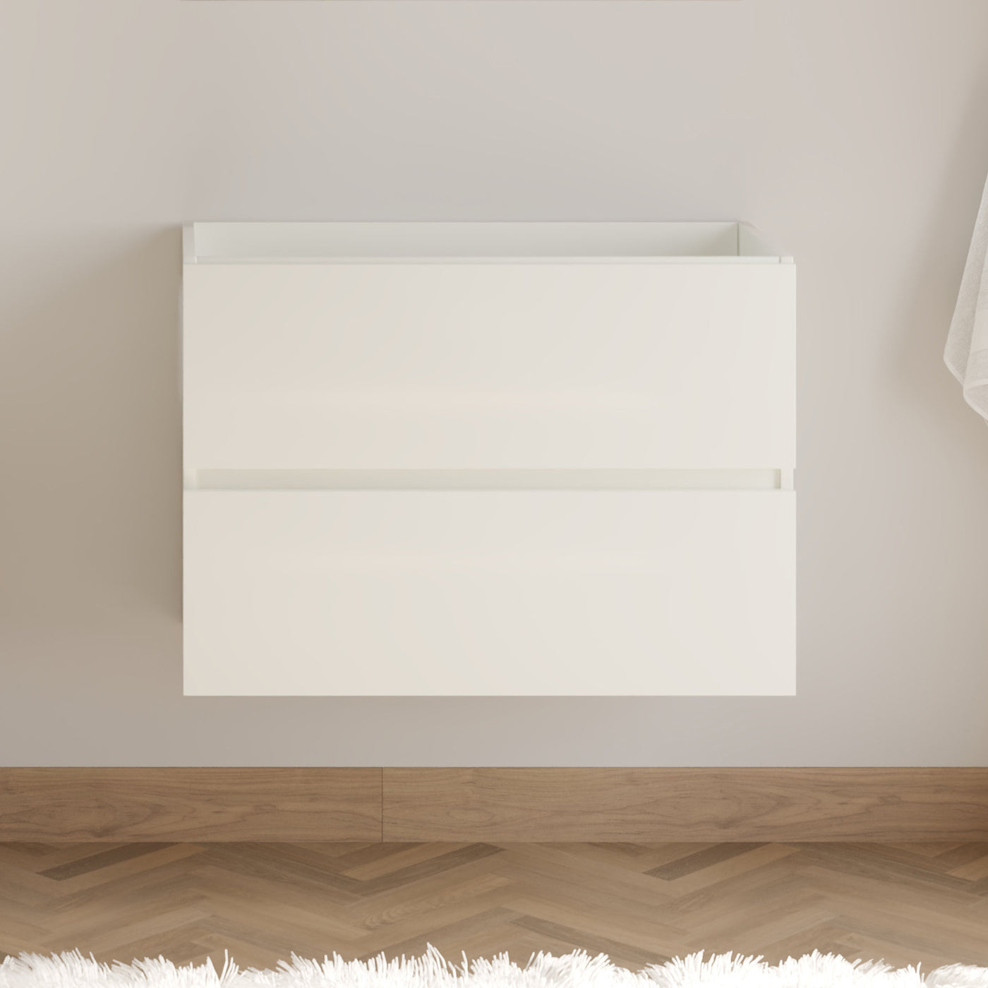 Meuble de salle de bain IDA 60 cm blanc meuble seul