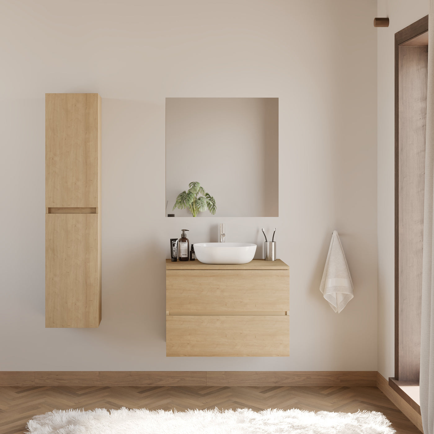 Meuble de salle de bain IDA 60 cm zeus nebraska scene