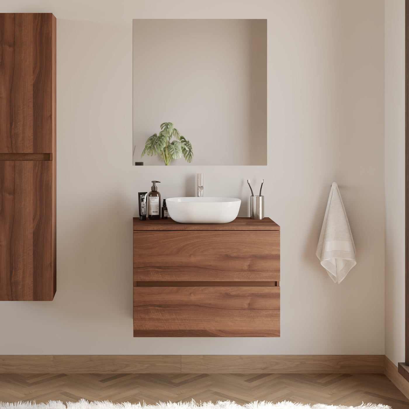 Meuble de salle de bain IDA 60 cm zeus nogal