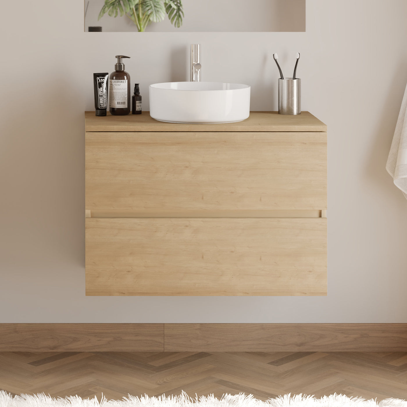 Meuble de salle de bain IDA 70 80 cm vasque ares nebraska sans miroir