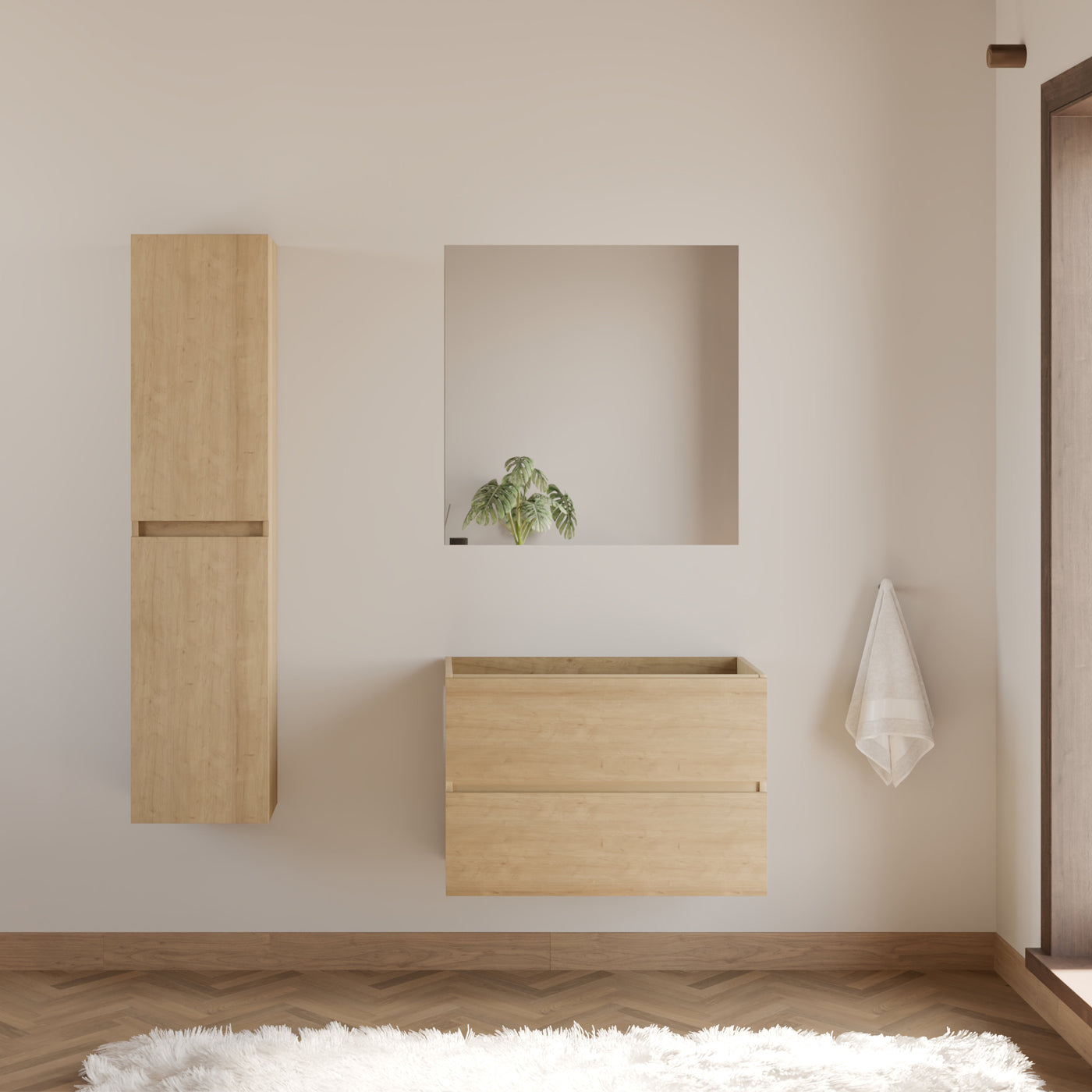 Meuble de salle de bain IDA 70 80 cm meuble seul Nebraska scene