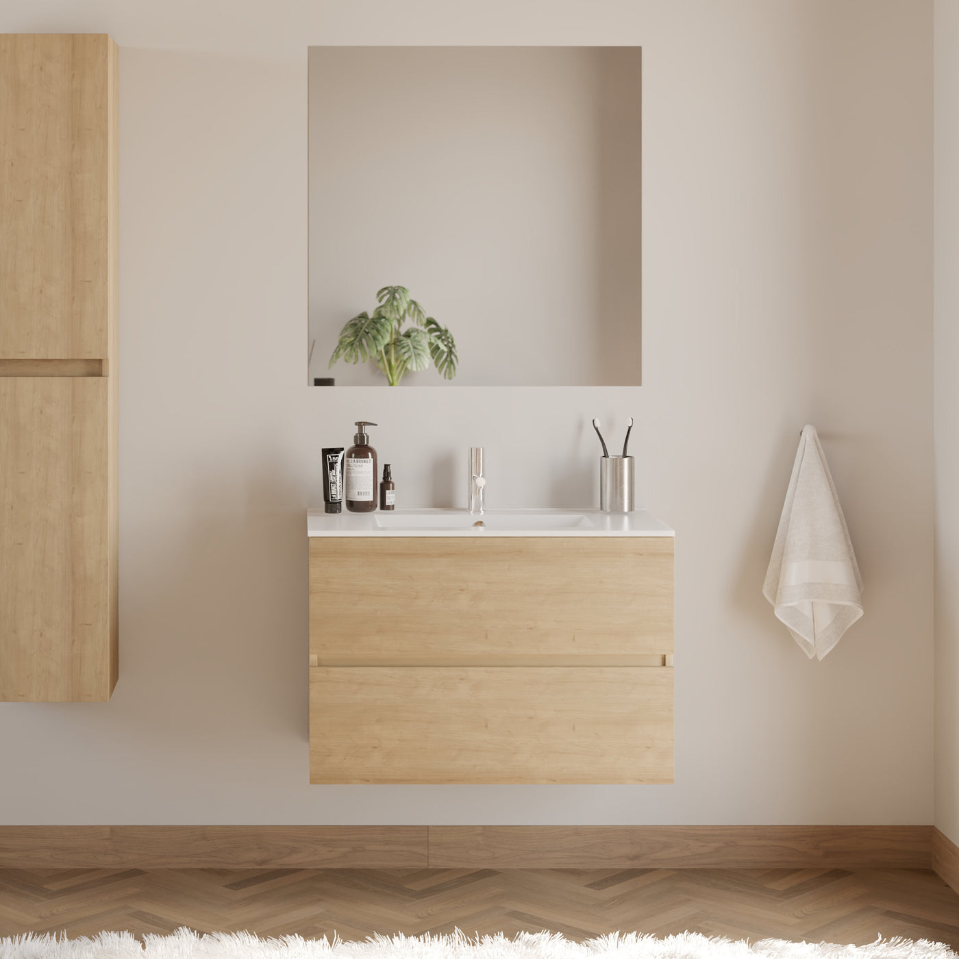 Meuble de salle de bain IDA 70 80 cm plan vasque Nebraska