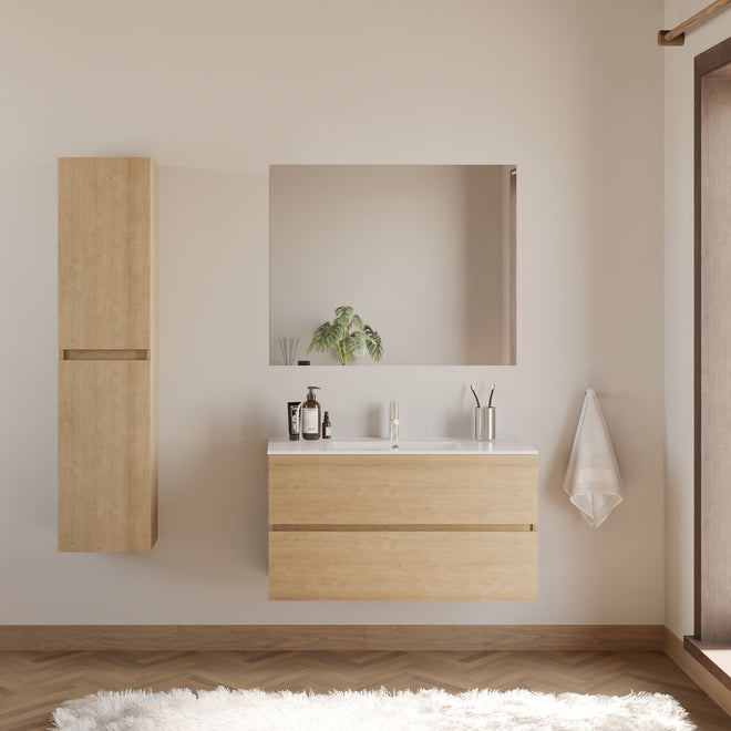Meuble de salle de bain IDA 90 100 cm plan vasque nebraska scene
