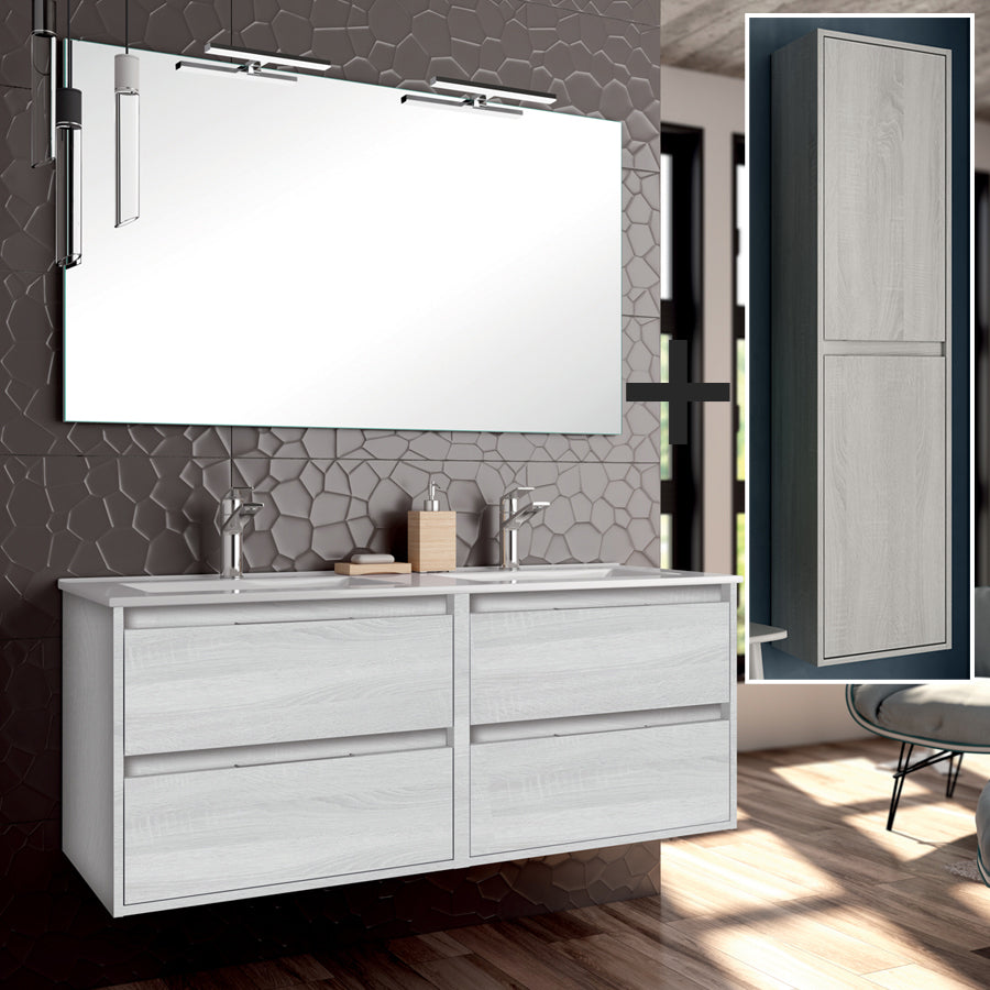 Meuble de salle de bain IRIS 120 cm hibernian colonne