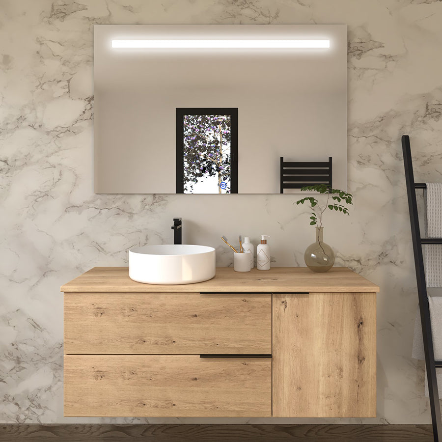 Meuble de salle de bain KING 120 cm vasque ares miroir STAM