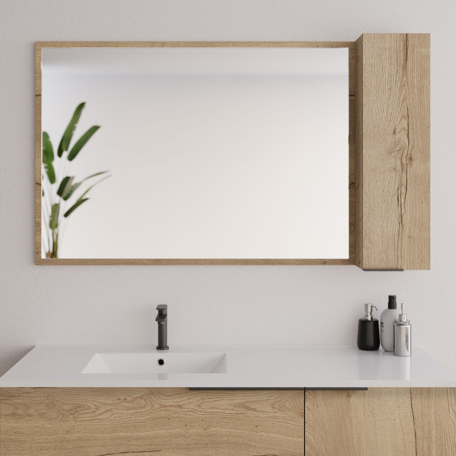 Meuble de salle de bain King 120 cm miroir armoire vue miroir