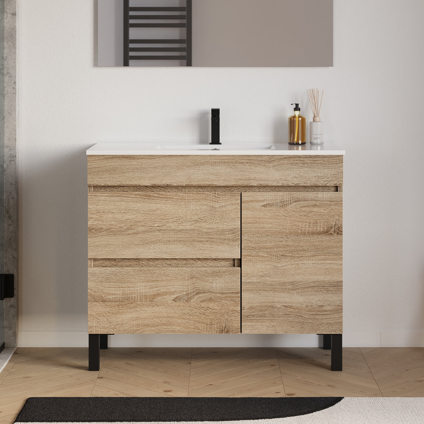 Meuble salle de bain LAZARO 100cm cambrian