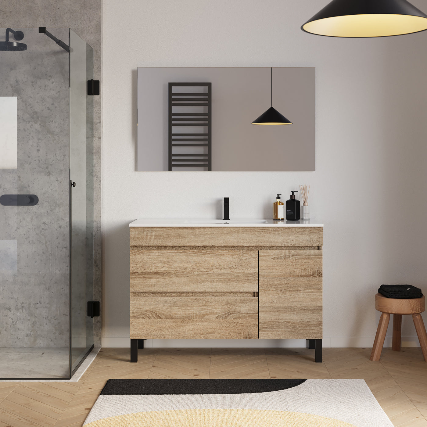 Ambiance Meuble salle de bain LAZARO 120cm cambrian