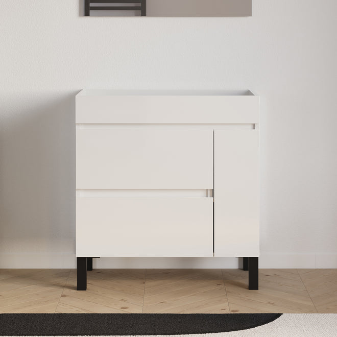 Meuble sous vasque 80 cm Lazaro blanc