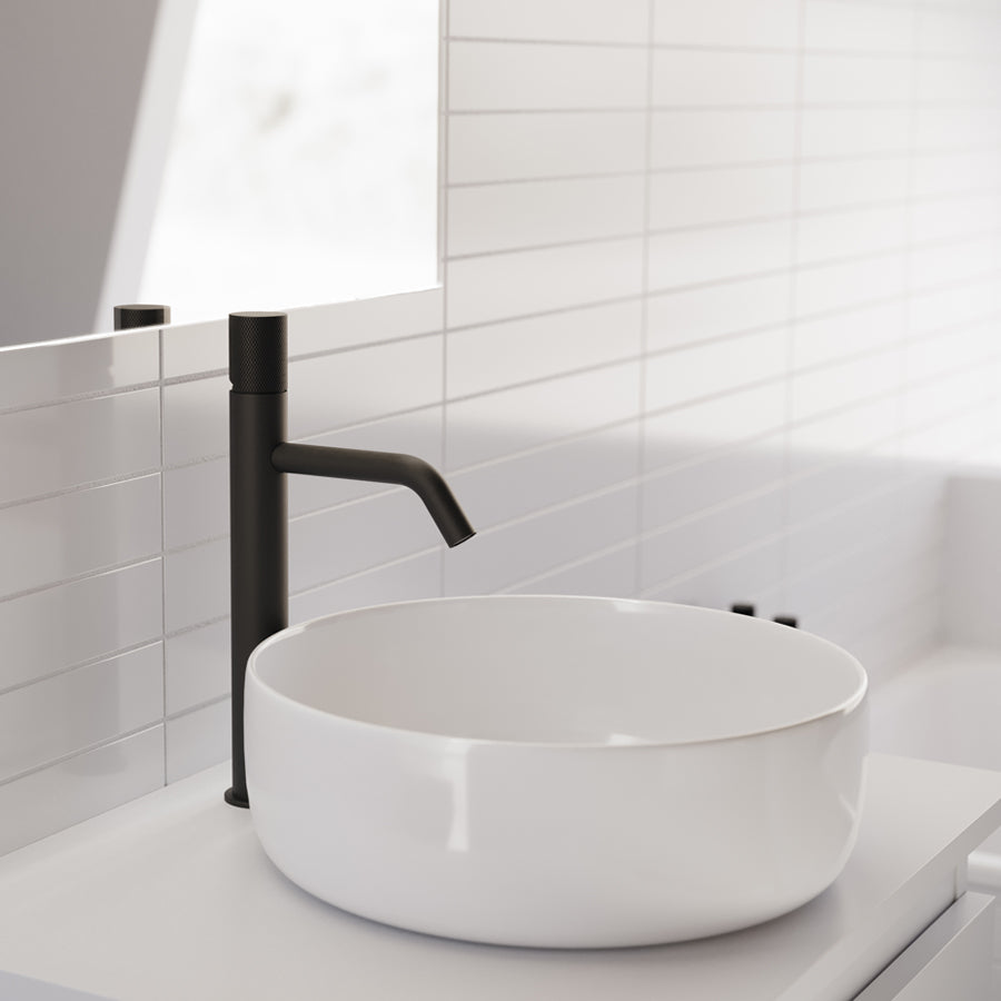 Mitigeur Lux bec haut anthracite scene