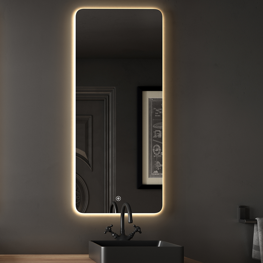 Ambiance miroir éclairage LED de salle de bain MATALA avec interrupteur tactile - 50x80cm