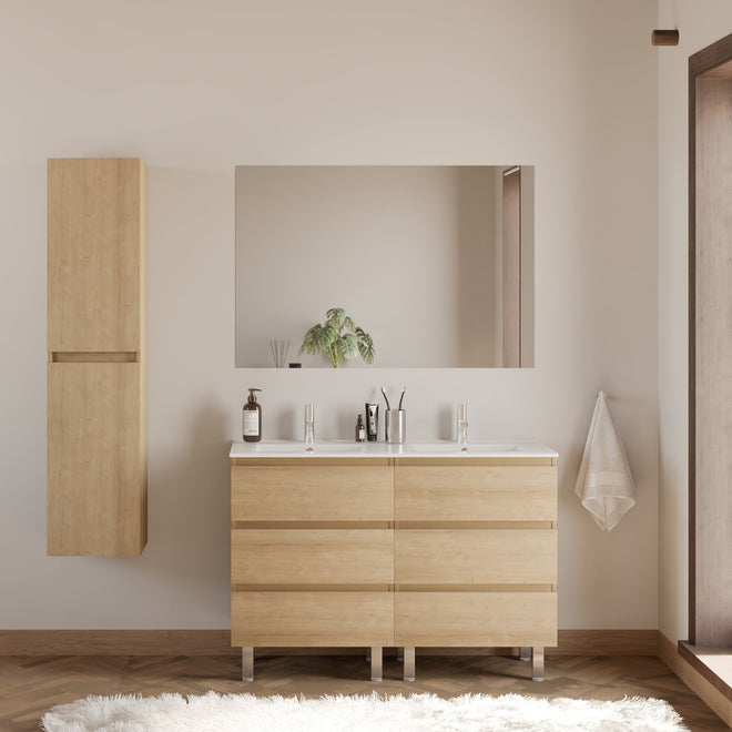 Meuble de salle de bain MAYOR 120 140 cm double vasque nebraska scene