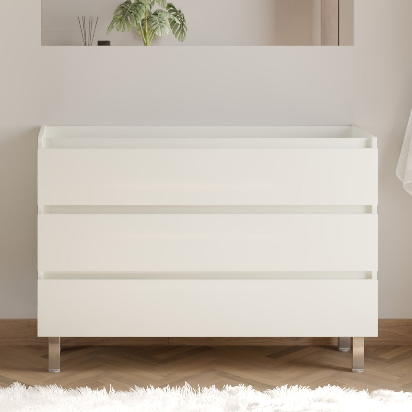 Meuble de salle de bain MAYOR 120 cm blanc meuble seul sans miroir