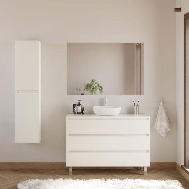 Meuble de salle de bain MAYOR 120 cm blanc zeus scene