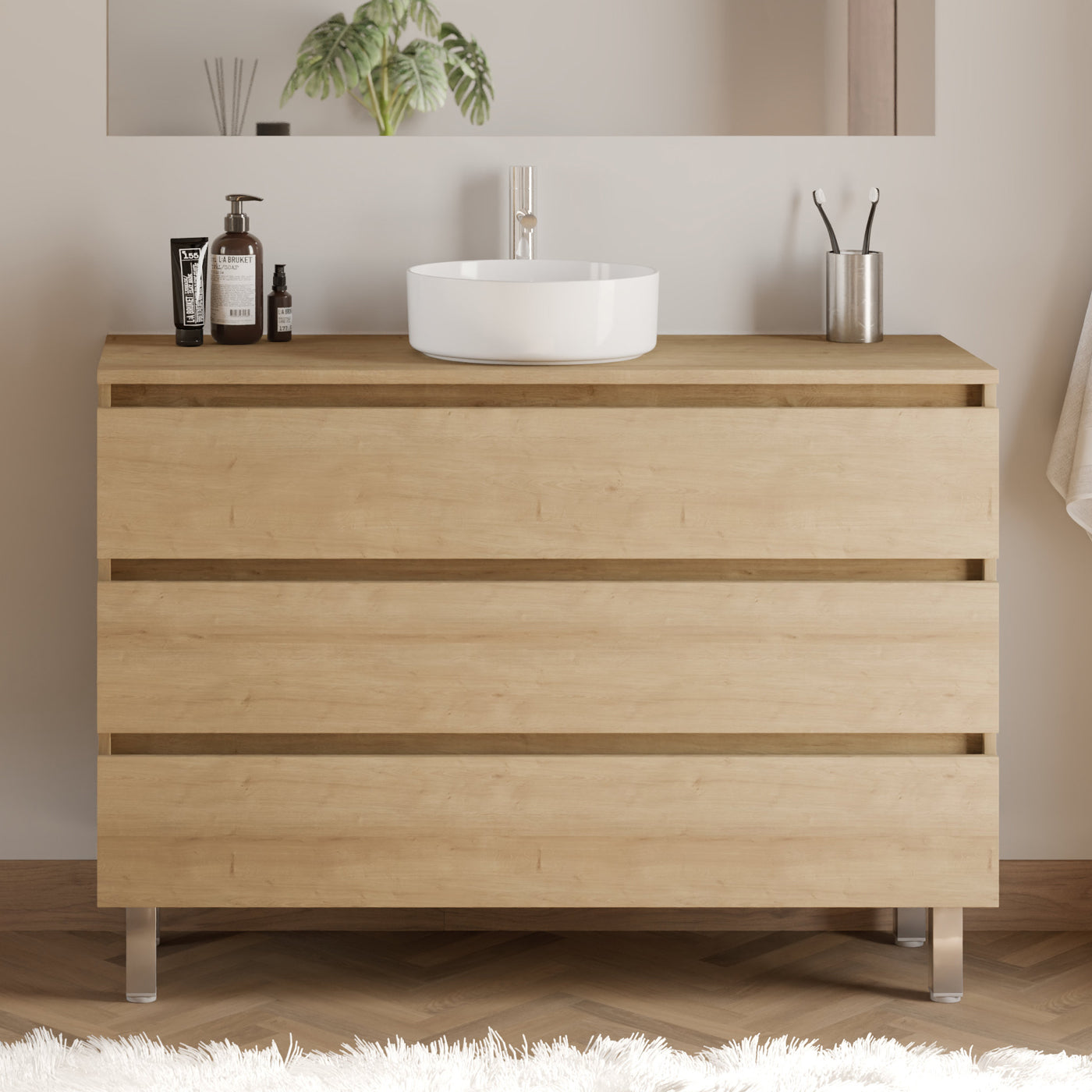 Meuble de salle de bain MAYOR 120 cm nebraska ares sans miroir