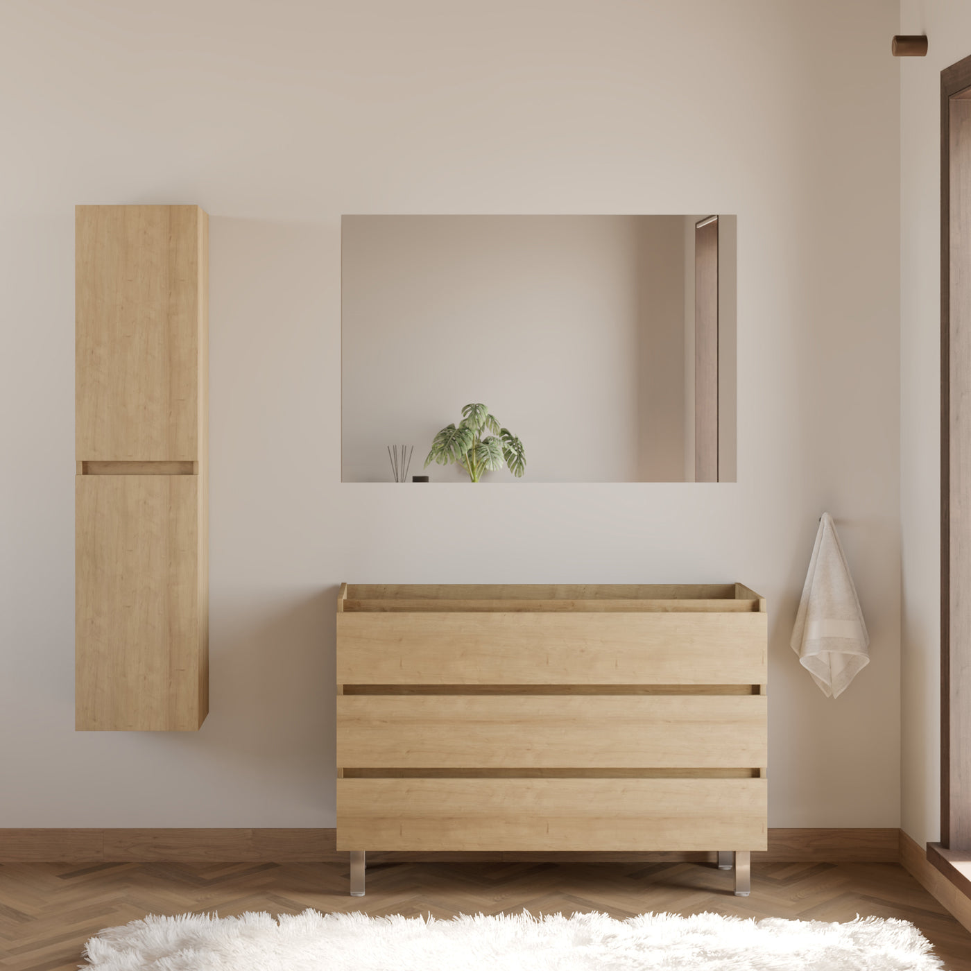 Meuble de salle de bain MAYOR 120 cm nebraska meuble seul scene