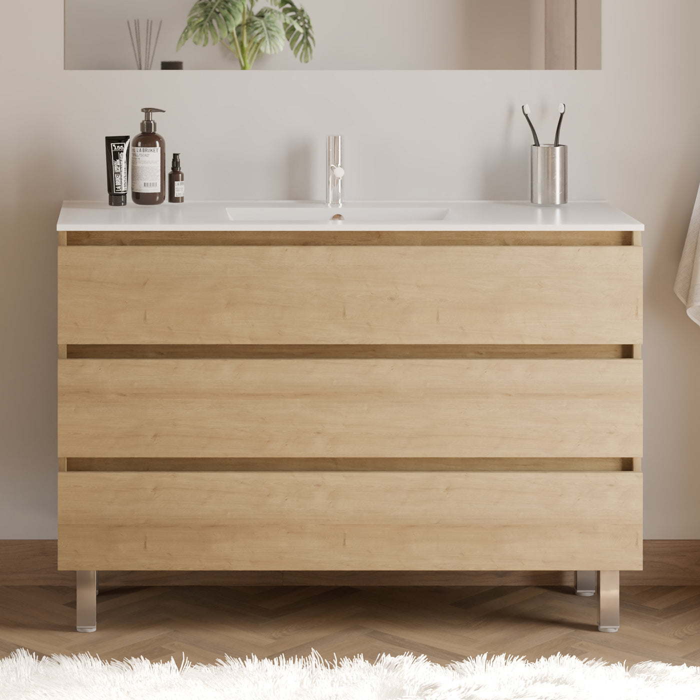 Meuble de salle de bain MAYOR 120 cm nebraska sans miroir