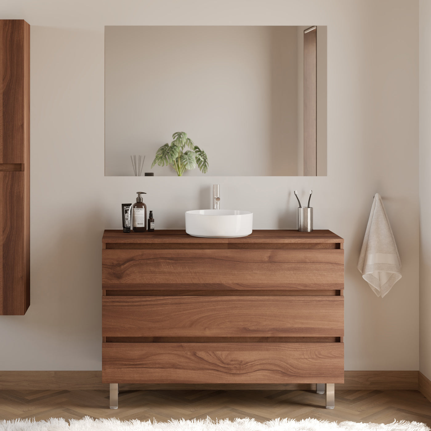 Meuble de salle de bain MAYOR 120 cm nogal ares
