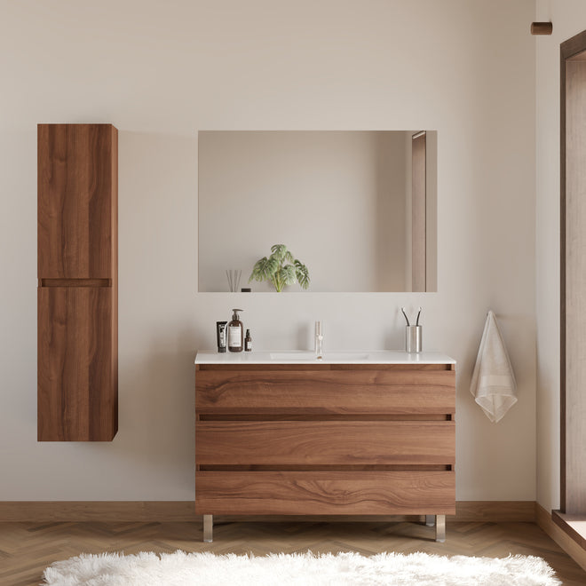 Meuble de salle de bain MAYOR 120 cm nogal scene