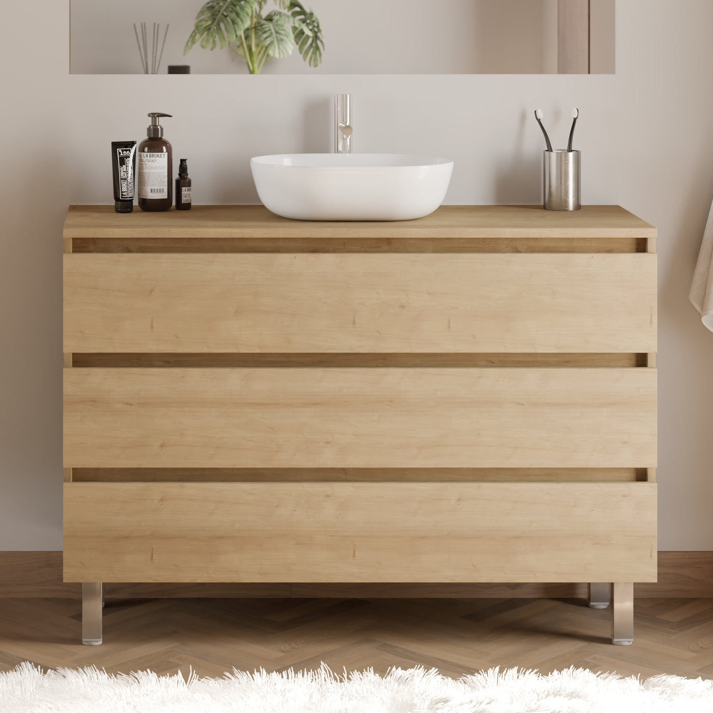 Meuble de salle de bain MAYOR 120 cm zeus nebraska sans miroir