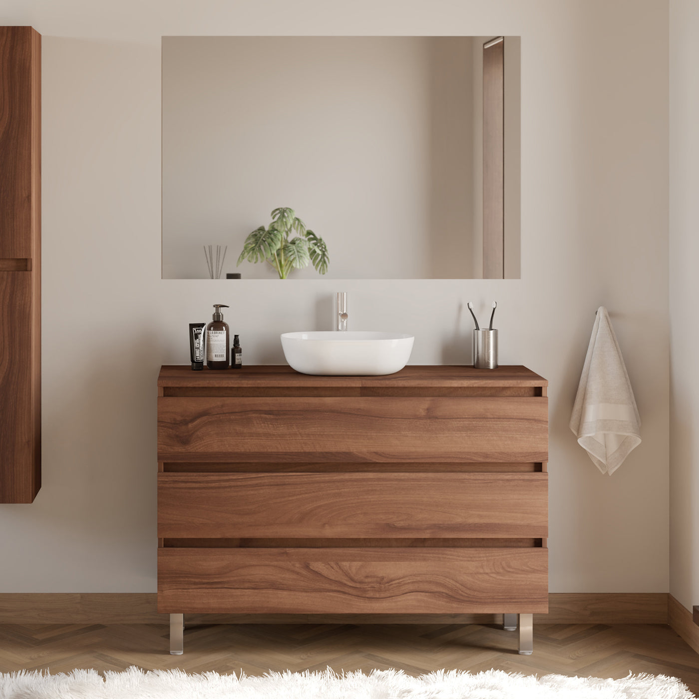 Meuble de salle de bain MAYOR 120 cm zeus nogal