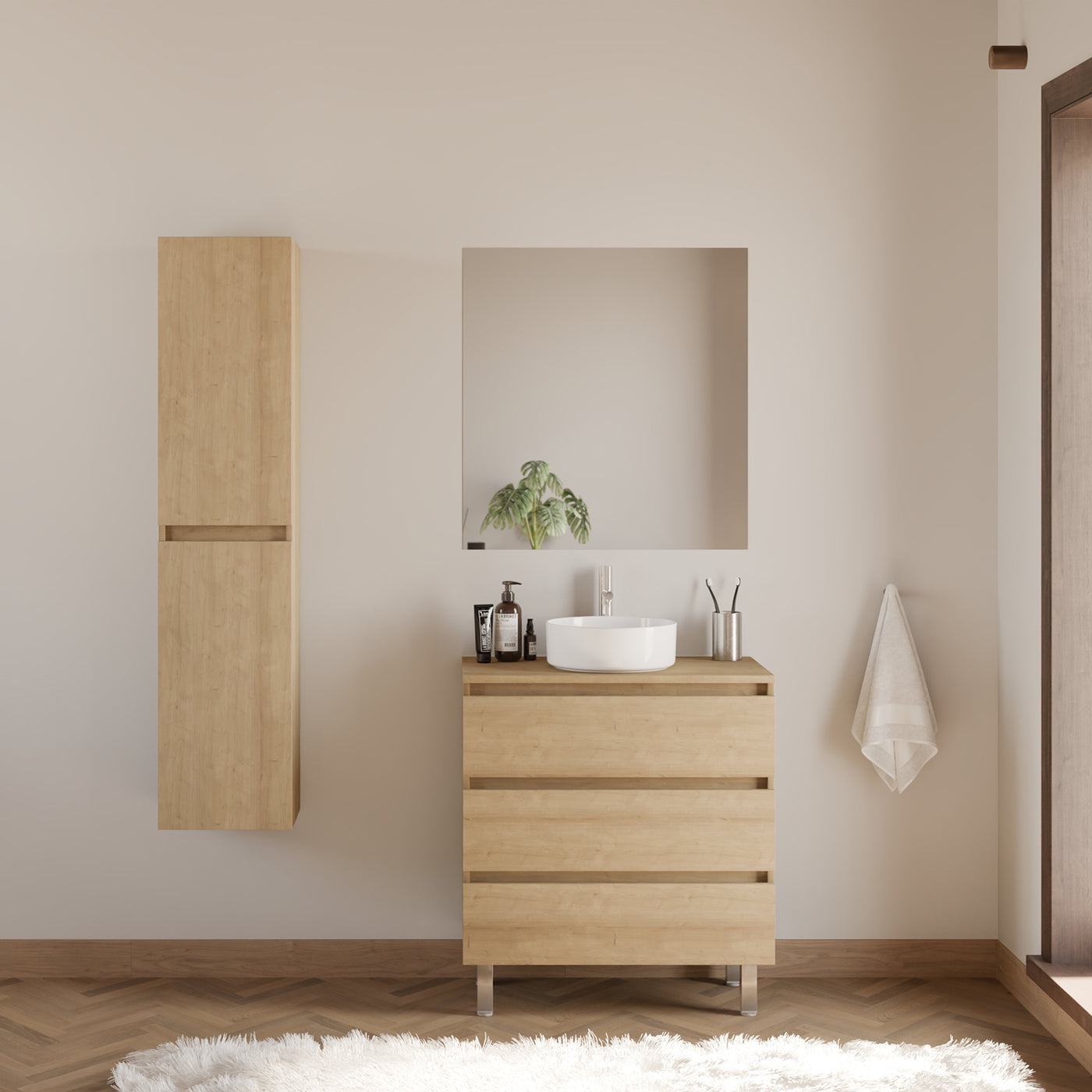 Meuble de salle de bain MAYOR 60 cm vasque ares nebraska scene