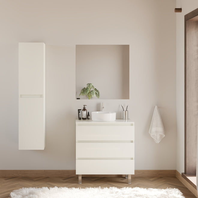 Meuble de salle de bain MAYOR 70 80 cm vasque ares blanc scene