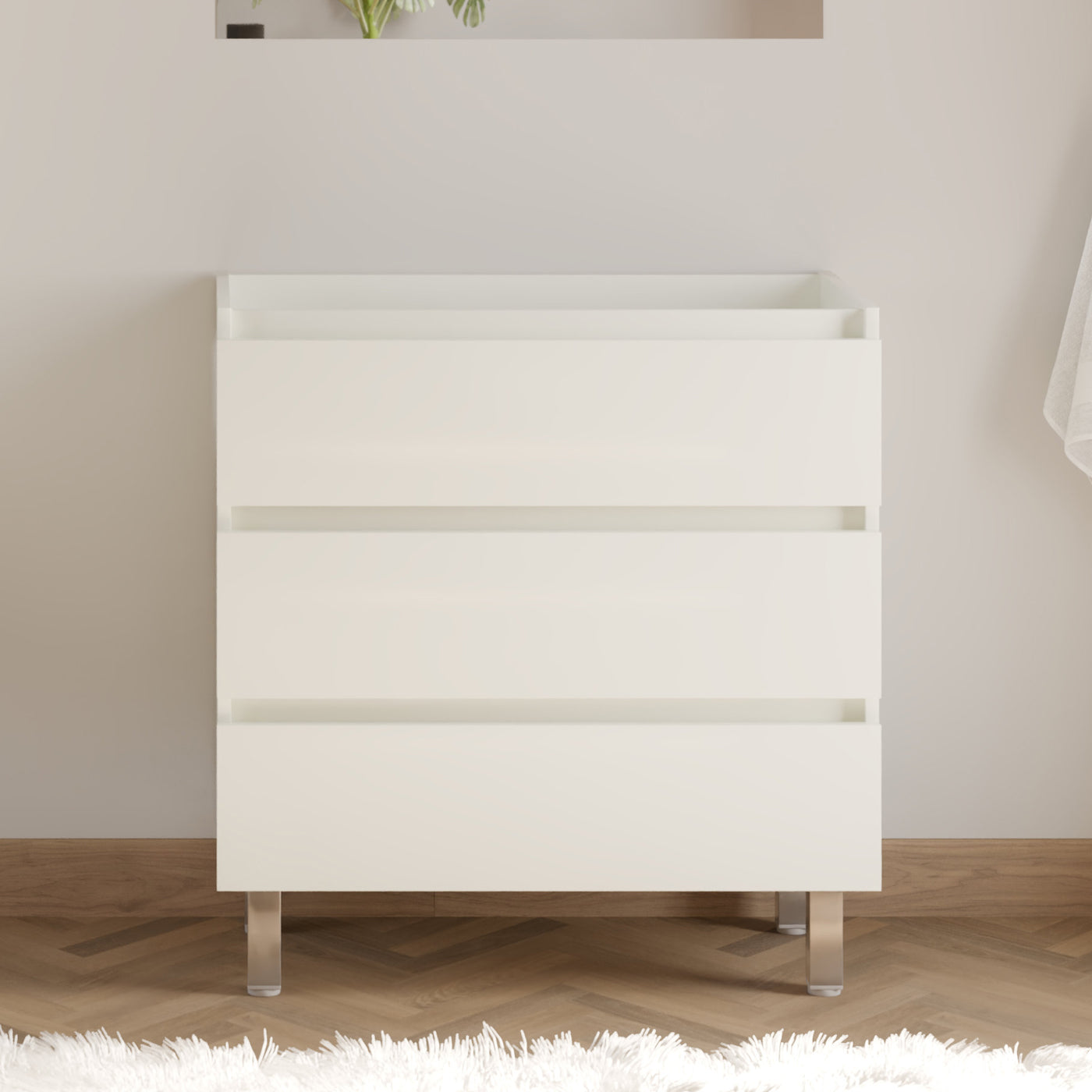 Meuble sous vasque seul, 3 tiroirs, 60cm, pour simple vasque - MAYOR