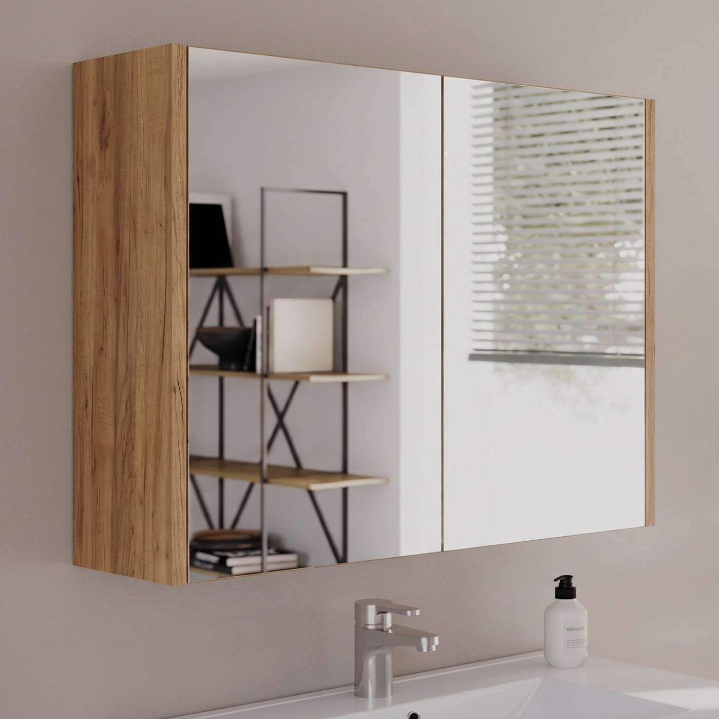 Armoire de toilette miroir MIRANO - 70x70 cm