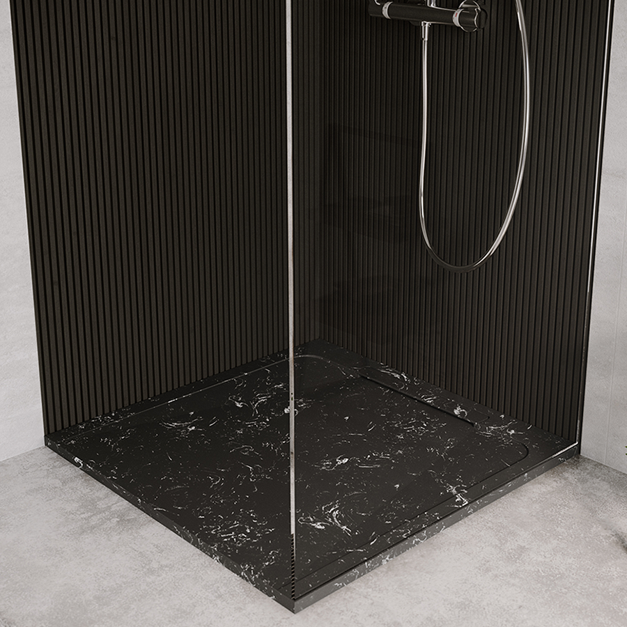 Receveur de douche en pierre naturelle extra plat à poser 70x70cm - ORIGINE